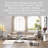 55 Inch White Tempered Glass Console Table With Mirrored Silver M-Shaped Base
