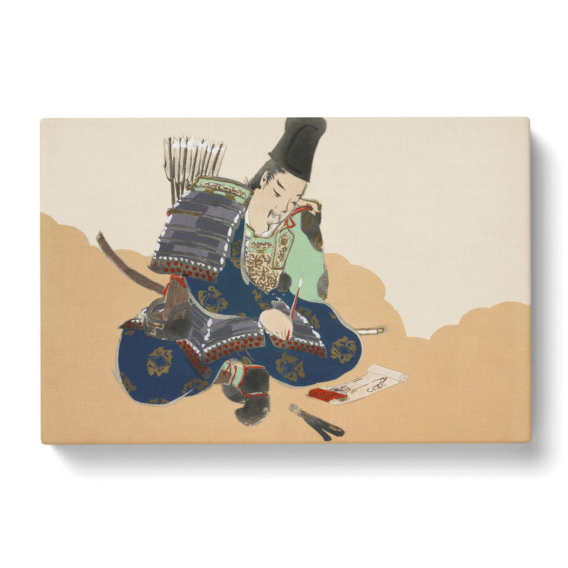 Samurai Vol.3 by Kamisaka Sekka - Wrapped Canvas, 50cm H x 76cm W x 3cm D