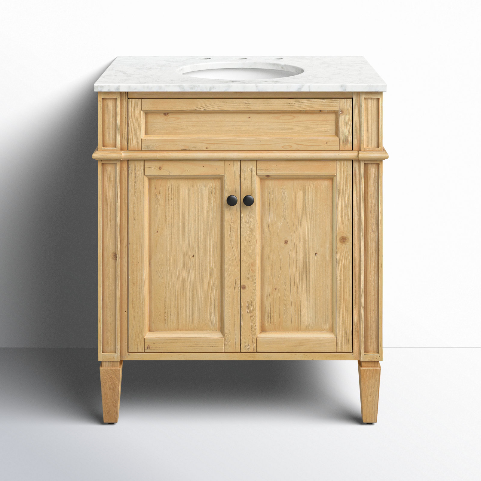 Rivers 30'' Single Bathroom Vanity, Natural Wood