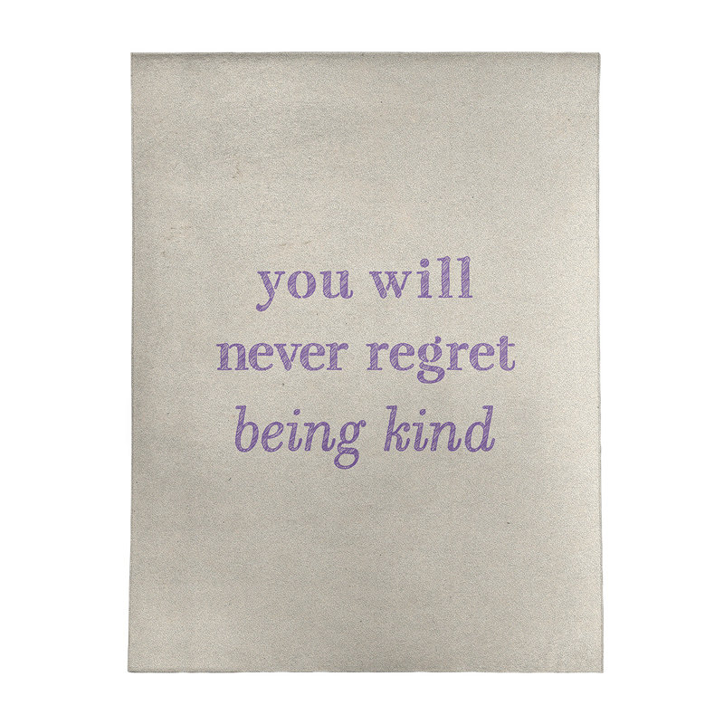 Tapis en chenille de polyester Quotes, Rectangle 8 pi x 10 pi