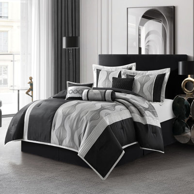 Ensemble d'édredon en microfibre 7 pièces Kath