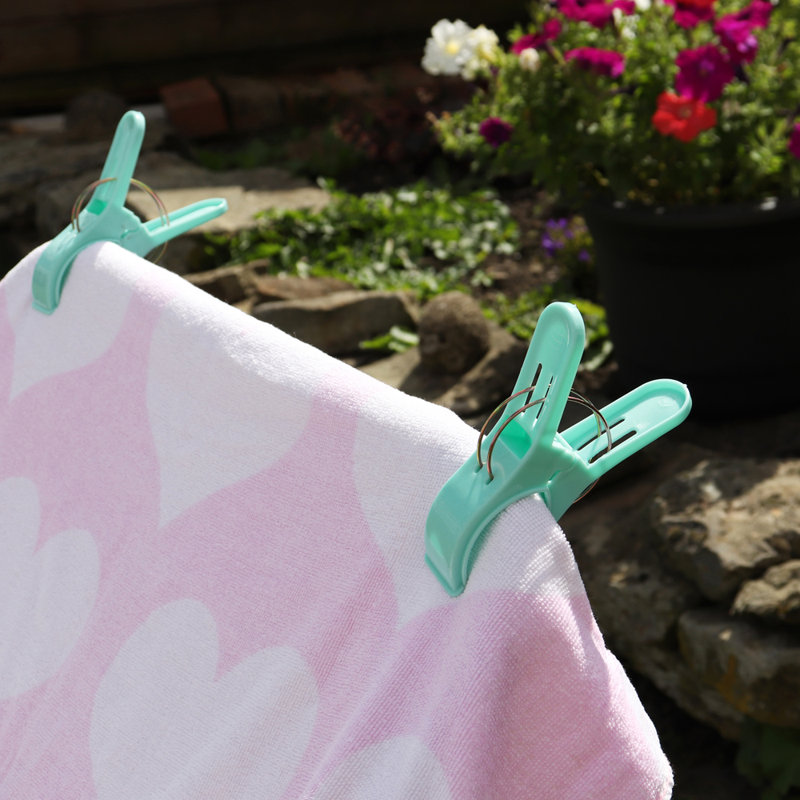 Plastic Clothes Pin, Aqua