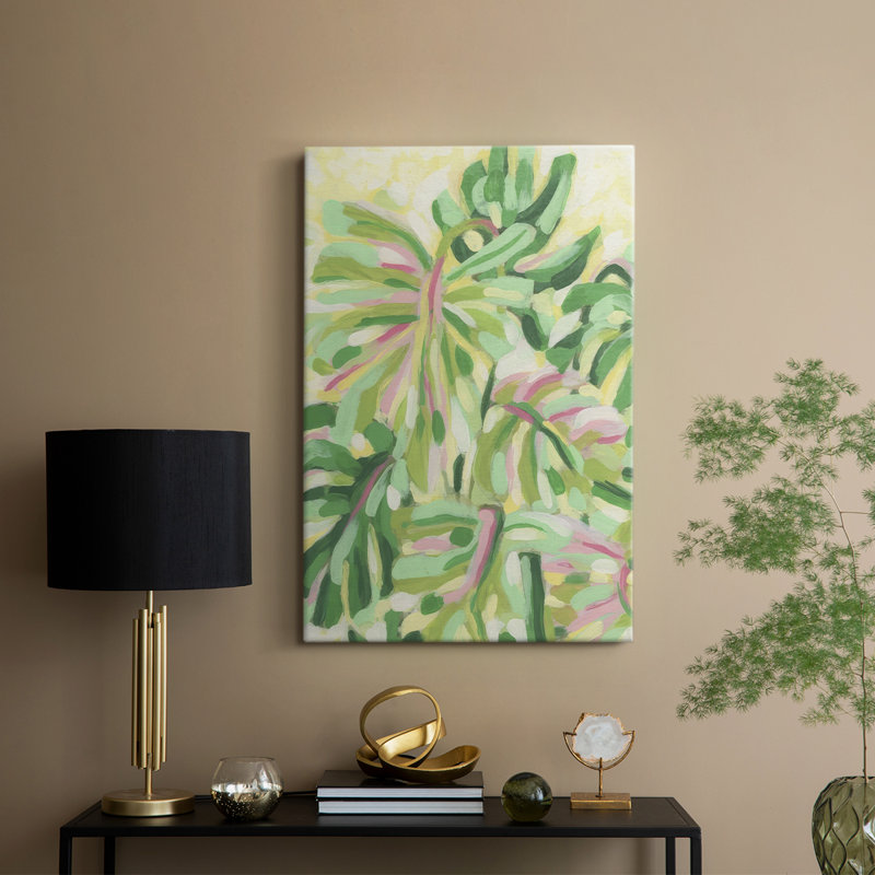 Expressive Palms II -Custom Wrapped Gallery Cavas
