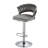 Ginko Modern Adjustable Bar Stools, Swivel Counter Stools with Upholstered Seat, Backrest, Footrest and Metal Frame for Kitchen and Home Bar （Set of 4）-630806674