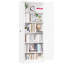 Garde-manger autoportant en métal blanc de 72 po avec tablettes réglables, idéal pour le rangement de la cuisine et de la salle de bain, assemblage rapide, armoire de rangement à portes magnétiques silencieuses personnalisables de 72 po