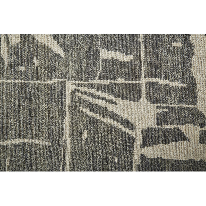 Sutton Transitional Abstract, Taupe/Ivory Area Rug, Rectangle 8'6" x 11'6"