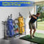 Organisateur de garage 2026, support de rangement pour sac de golf pour 2 sacs, équipement, support de rangement pour la maison, le garage, les clubs de golf