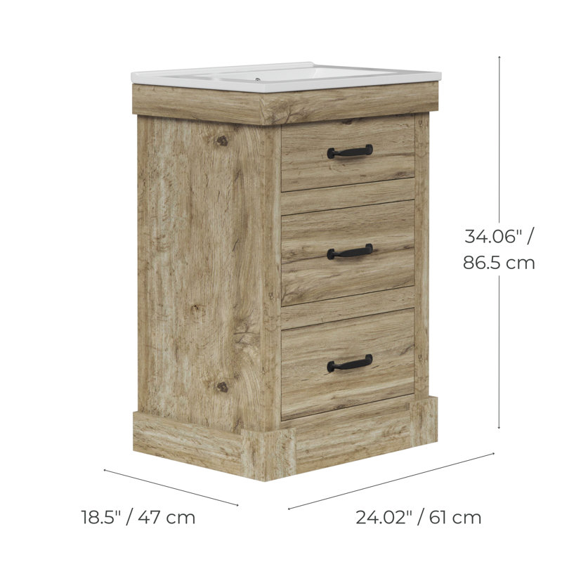 47mm Single Bathroom Vanity with Undermount Ceramic Basin