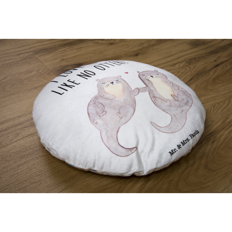 Mr. & Mrs. Panda Circular Throw Cushion