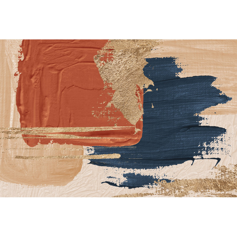 Dashana Vinyl Machine Printed Area Rug, Rectangle 3'3.4" x 4'11.1"