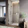31.5'' - 33'' W x 72'' H Bi-Fold Semi-Frameless Shower Door with Clear Tempered Glass
