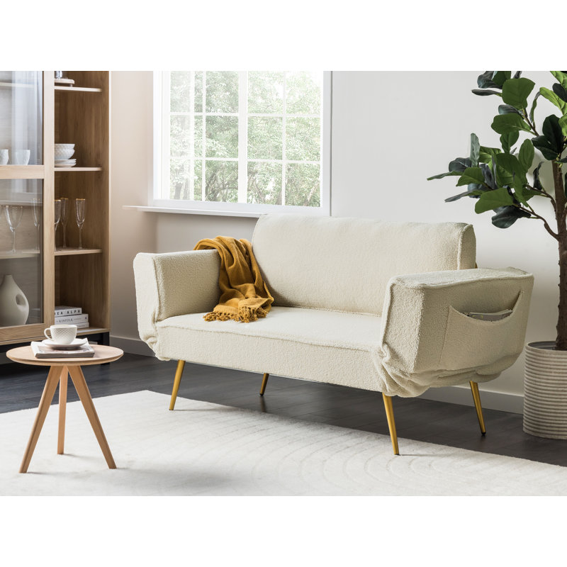 Ahl 2 Seater Sofa Bed, White