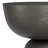 Hughes 14"W Black Cast Aluminum Contemporary End Table with Sculptural Design, Assembled