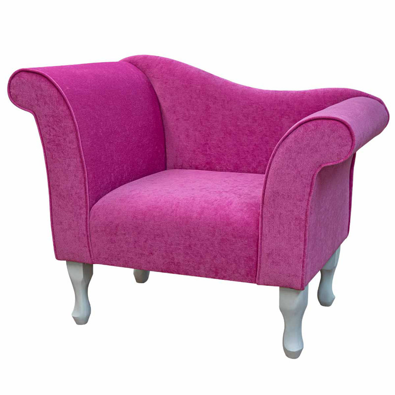 Purple Chaise Chair, White