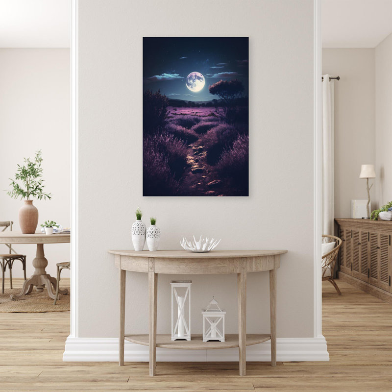 «Lavender 2 Under the Mooonlight», impression sur toile tendue, H 20 po x l 16 po x P 1,25 po