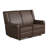  Keough 55.9" Manual Reclining Loveseat Soft Modern Track Arm Pocket Coil Comfort Toolless Assembly Vegan Leather Fabric-1831377061