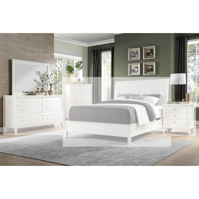 Miroir Jacqueline, Blanc antique
