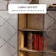 Black Bookcase with Glass Doors