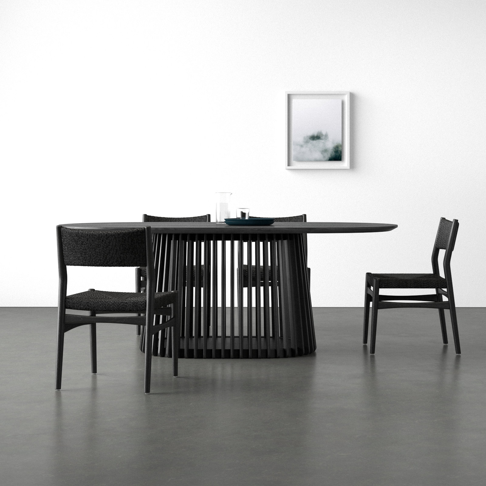 Brysa 5 - Piece Extendable Dining Set, Black, Black, Black