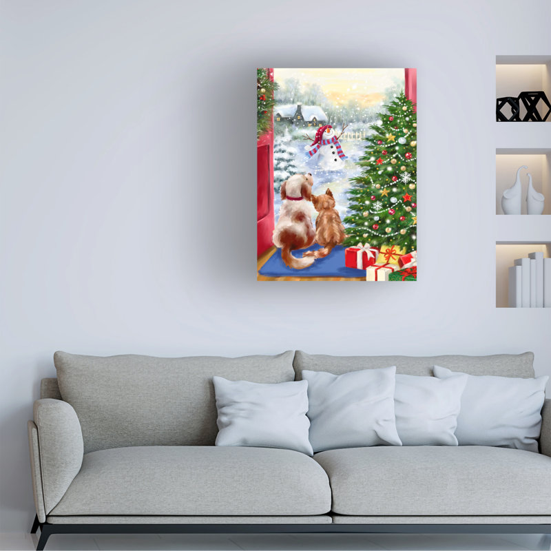 Art sur toile de bolognaise, bolognaise, chat, H 14 po x l 19 po