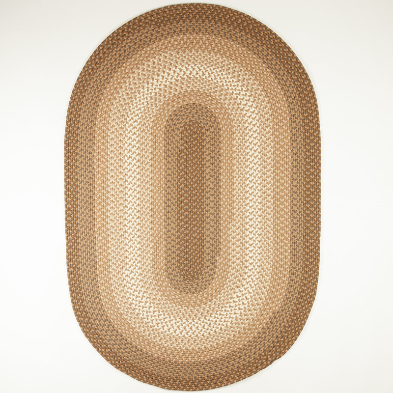 Tapis intérieur / extérieur tressé à la main Ephrata, Ovale 4 pi x 6 pi