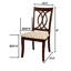 Chaise d’appoint rembourrée en brun Landa