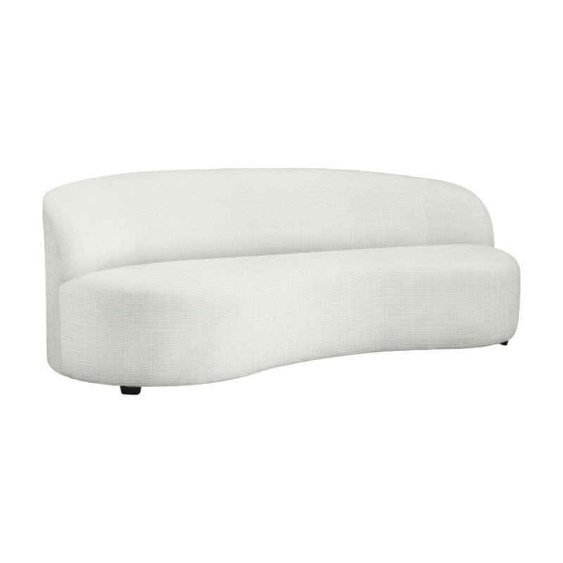 Mulia 89'' Wide Loveseat with Cushions, Cream Linen 6025-002