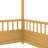 Full Size House Frame Floor Bed Of Natural Pine, High Fence Design For ' Privacy, Structure Bed, Pine Wood Main Material, And Fun, American-467017238