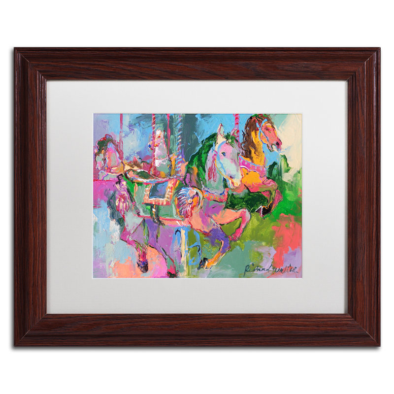 « artcar 3 », reproduction sur toile, H 11 po x l 14 po x P 0,5 po, Blanc, Encadrement grain de bois