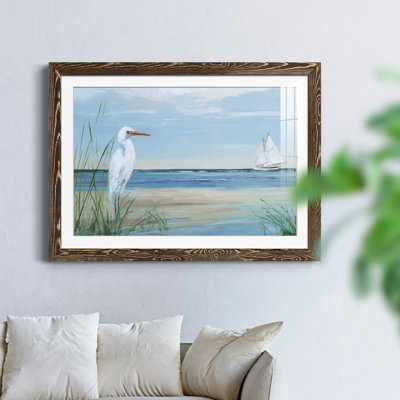 Summer Heron - peinture encadrée