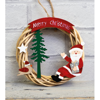 Herington Faux Wood 15cm Wreath