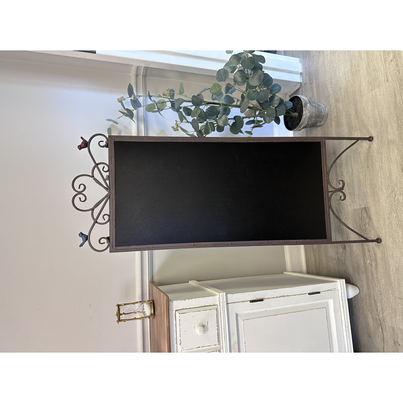 Tableau noir pliable avec cadre en métal