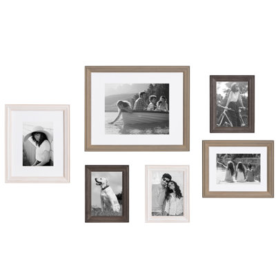 Kymarion Matte Picture Frame - Set of 6 with Mat