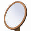 Miroir de maquillage / rasage moderne en bois
