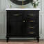 Meuble-lavabo de 36 pouces avec lavabo en céramique, structure en bois massif, armoire en bois aggloméré et peuplier, tiroirs rabattables, tablette réglable et poignées en alliage de zinc-537245264-537245269