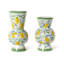 Ensemble de 2 vases en porcelaine peinte à la main Lemon Grove