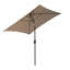 Parasol de marché carré 6 pi 6 po x 6 pi 6 po avec base Helland-84993291