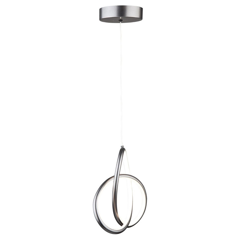 1 - Light Silver LED Unique/Statement Pendant