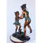 Statue en bronze de la jeune fille dansante qui entoure Askins - taille: 14 po x 29 po x H 38 po.