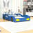 Twin Wooden Platform Bed With Car-Shaped-911622073