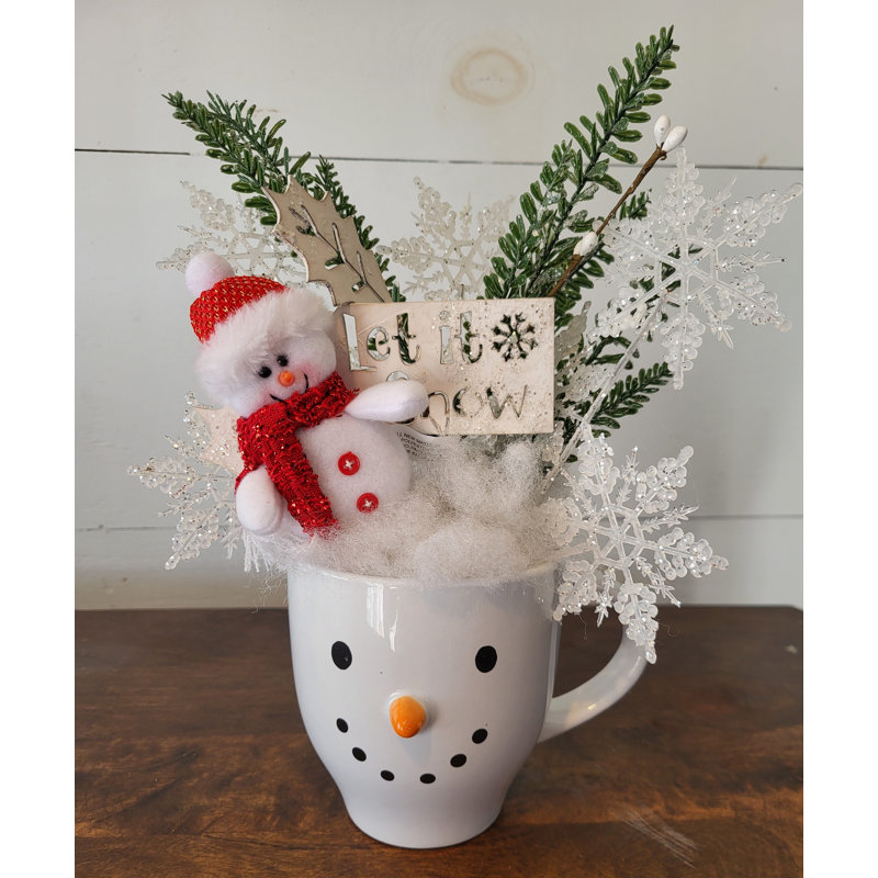 Arrangement de table Snowman Cup