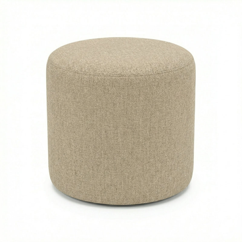 Pouf rond 18 "Lily Gardens, Beige