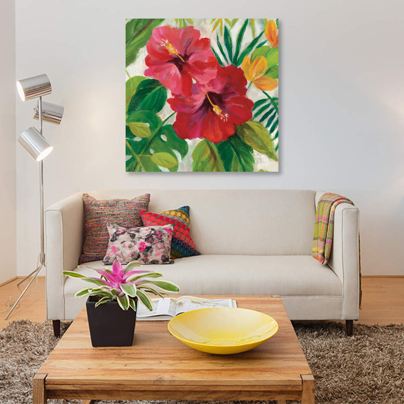 « tropical bijoux i, detail », impression sur toile, H 12 po x l 12 po x P 1,5 po, Toile tendue, Pas de tapis