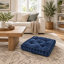 Coussin de sol surdimensionné en chenille capitonnée, fabriqué à la main, avec poignée latérale-134914849-134914852