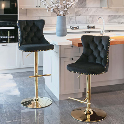 Divonte Swivel Upholstered Counter Stool