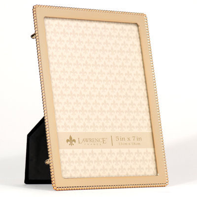 Weatherford Gold Metal Beaded Picture Frame