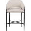 Tabouret de comptoir en tissu Sylas-1433604250