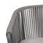 Chaise de patio empilable avec coussin