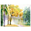 «Beautiful Autumn Forest Watercolor», reproduction de paysage-34273399-34273661