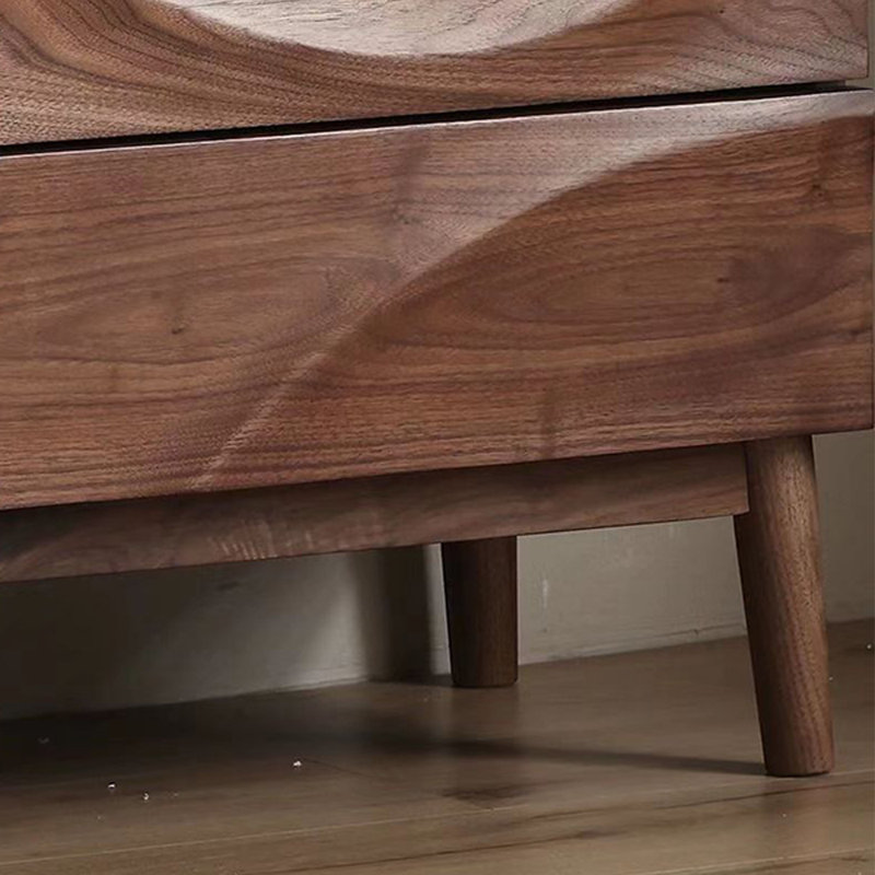 Commode à cinq tiroirs Walnut Wave